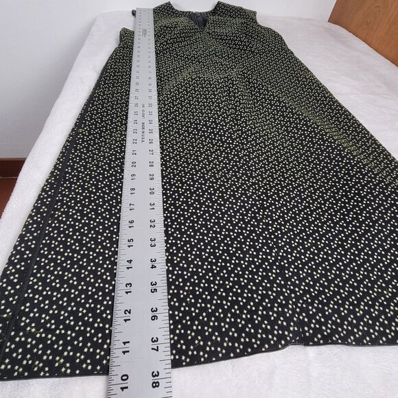 Piazza Sempione Womens Black Printed Sleeveless Shift Dress Size 42 Career Italy - Picture 9 of 9